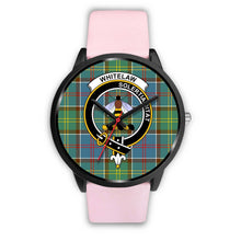 Load image into Gallery viewer, Whitelaw District Clans ,Silver Metal Link watch, leather steel watch, tartan watch, tartan watches, clan watch, scotland watch, merry christmas, cyber Monday, halloween, black Friday
