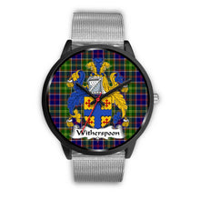 Load image into Gallery viewer, Whitefoord Modern Clans ,Rose Gold Metal Link watch, leather steel watch, tartan watch, tartan watches, clan watch, scotland watch, merry christmas, cyber Monday, halloween, black Friday