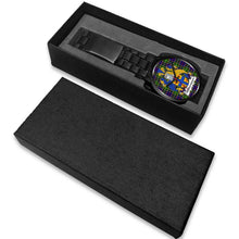 Load image into Gallery viewer, Whitefoord Modern Clans ,White Leather watch, leather steel watch, tartan watch, tartan watches, clan watch, scotland watch, merry christmas, cyber Monday, halloween, black Friday