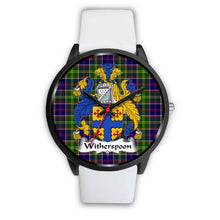 Load image into Gallery viewer, Whitefoord Modern Clans ,Silver Metal Mesh watch, leather steel watch, tartan watch, tartan watches, clan watch, scotland watch, merry christmas, cyber Monday, halloween, black Friday
