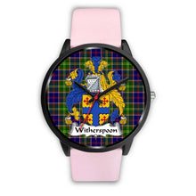 Load image into Gallery viewer, Whitefoord Modern Clans ,Silver Metal Link watch, leather steel watch, tartan watch, tartan watches, clan watch, scotland watch, merry christmas, cyber Monday, halloween, black Friday