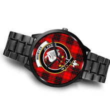 Load image into Gallery viewer, Wemyss Modern Clans ,Brown Leather watch, leather steel watch, tartan watch, tartan watches, clan watch, scotland watch, merry christmas, cyber Monday, halloween, black Friday