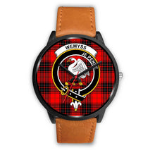 Load image into Gallery viewer, Wemyss Modern Clans ,Pink Leather watch, leather steel watch, tartan watch, tartan watches, clan watch, scotland watch, merry christmas, cyber Monday, halloween, black Friday