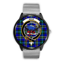 Load image into Gallery viewer, Weir Modern Clans ,Rose Gold Metal Link watch, leather steel watch, tartan watch, tartan watches, clan watch, scotland watch, merry christmas, cyber Monday, halloween, black Friday