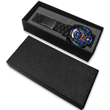 Load image into Gallery viewer, Weir Modern Clans ,White Leather watch, leather steel watch, tartan watch, tartan watches, clan watch, scotland watch, merry christmas, cyber Monday, halloween, black Friday