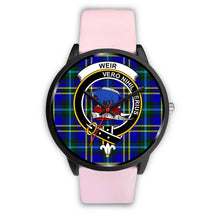 Load image into Gallery viewer, Weir Modern Clans ,Silver Metal Link watch, leather steel watch, tartan watch, tartan watches, clan watch, scotland watch, merry christmas, cyber Monday, halloween, black Friday