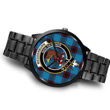 Load image into Gallery viewer, Wedderburn Clans ,Brown Leather watch, leather steel watch, tartan watch, tartan watches, clan watch, scotland watch, merry christmas, cyber Monday, halloween, black Friday