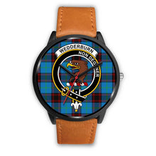 Load image into Gallery viewer, Wedderburn Clans ,Pink Leather watch, leather steel watch, tartan watch, tartan watches, clan watch, scotland watch, merry christmas, cyber Monday, halloween, black Friday