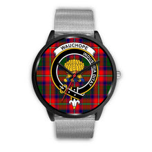 Load image into Gallery viewer, Wauchope Clans ,Rose Gold Metal Link watch, leather steel watch, tartan watch, tartan watches, clan watch, scotland watch, merry christmas, cyber Monday, halloween, black Friday