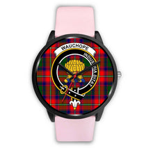 Load image into Gallery viewer, Wauchope Clans ,Silver Metal Link watch, leather steel watch, tartan watch, tartan watches, clan watch, scotland watch, merry christmas, cyber Monday, halloween, black Friday
