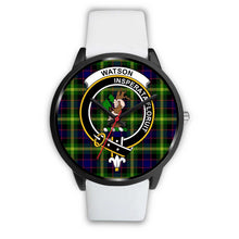 Load image into Gallery viewer, Watson Modern Clans ,Silver Metal Mesh watch, leather steel watch, tartan watch, tartan watches, clan watch, scotland watch, merry christmas, cyber Monday, halloween, black Friday