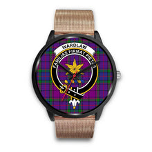 Load image into Gallery viewer, Wardlaw Clans ,Brown Leather watch, leather steel watch, tartan watch, tartan watches, clan watch, scotland watch, merry christmas, cyber Monday, halloween, black Friday