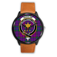Load image into Gallery viewer, Wardlaw Clans ,Pink Leather watch, leather steel watch, tartan watch, tartan watches, clan watch, scotland watch, merry christmas, cyber Monday, halloween, black Friday