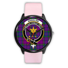 Load image into Gallery viewer, Wardlaw Clans ,Silver Metal Link watch, leather steel watch, tartan watch, tartan watches, clan watch, scotland watch, merry christmas, cyber Monday, halloween, black Friday
