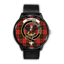 Load image into Gallery viewer, Wallace Weathered Clans ,Rose Gold Metal Mesh watch, leather steel watch, tartan watch, tartan watches, clan watch, scotland watch, merry christmas, cyber Monday, halloween, black Friday
