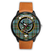 Load image into Gallery viewer, Walkinshaw Clans ,Pink Leather watch, leather steel watch, tartan watch, tartan watches, clan watch, scotland watch, merry christmas, cyber Monday, halloween, black Friday
