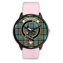 Load image into Gallery viewer, Walkinshaw Clans ,Silver Metal Link watch, leather steel watch, tartan watch, tartan watches, clan watch, scotland watch, merry christmas, cyber Monday, halloween, black Friday