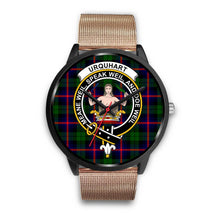Load image into Gallery viewer, Urquhart Modern Clans ,Brown Leather watch, leather steel watch, tartan watch, tartan watches, clan watch, scotland watch, merry christmas, cyber Monday, halloween, black Friday