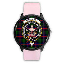 Load image into Gallery viewer, Urquhart Modern Clans ,Silver Metal Link watch, leather steel watch, tartan watch, tartan watches, clan watch, scotland watch, merry christmas, cyber Monday, halloween, black Friday