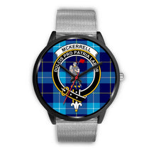 Load image into Gallery viewer, McKerrell Clans ,Rose Gold Metal Link watch, leather steel watch, tartan watch, tartan watches, clan watch, scotland watch, merry christmas, cyber Monday, halloween, black Friday