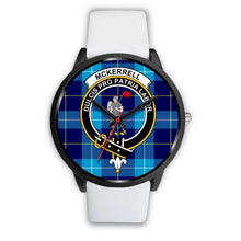 Load image into Gallery viewer, McKerrell Clans ,Silver Metal Mesh watch, leather steel watch, tartan watch, tartan watches, clan watch, scotland watch, merry christmas, cyber Monday, halloween, black Friday