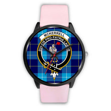 Load image into Gallery viewer, McKerrell Clans ,Silver Metal Link watch, leather steel watch, tartan watch, tartan watches, clan watch, scotland watch, merry christmas, cyber Monday, halloween, black Friday