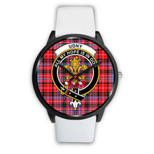 Load image into Gallery viewer, Udny Clans ,Silver Metal Mesh watch, leather steel watch, tartan watch, tartan watches, clan watch, scotland watch, merry christmas, cyber Monday, halloween, black Friday