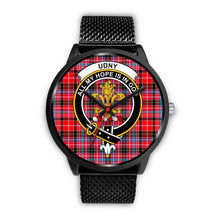 Load image into Gallery viewer, Udny Clans ,Rose Gold Metal Mesh watch, leather steel watch, tartan watch, tartan watches, clan watch, scotland watch, merry christmas, cyber Monday, halloween, black Friday