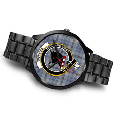 Load image into Gallery viewer, Tweedie Clans ,Brown Leather watch, leather steel watch, tartan watch, tartan watches, clan watch, scotland watch, merry christmas, cyber Monday, halloween, black Friday