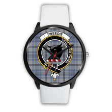 Load image into Gallery viewer, Tweedie Clans ,Silver Metal Mesh watch, leather steel watch, tartan watch, tartan watches, clan watch, scotland watch, merry christmas, cyber Monday, halloween, black Friday