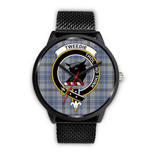 Load image into Gallery viewer, Tweedie Clans ,Rose Gold Metal Mesh watch, leather steel watch, tartan watch, tartan watches, clan watch, scotland watch, merry christmas, cyber Monday, halloween, black Friday
