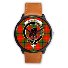 Load image into Gallery viewer, Turnbull Clans ,Pink Leather watch, leather steel watch, tartan watch, tartan watches, clan watch, scotland watch, merry christmas, cyber Monday, halloween, black Friday