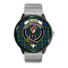 Load image into Gallery viewer, Meldrum Clans ,Rose Gold Metal Link watch, leather steel watch, tartan watch, tartan watches, clan watch, scotland watch, merry christmas, cyber Monday, halloween, black Friday