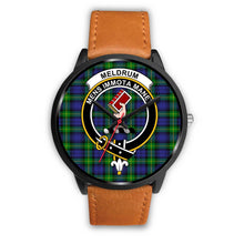 Load image into Gallery viewer, Meldrum Clans ,Pink Leather watch, leather steel watch, tartan watch, tartan watches, clan watch, scotland watch, merry christmas, cyber Monday, halloween, black Friday
