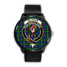 Load image into Gallery viewer, Meldrum Clans ,Rose Gold Metal Mesh watch, leather steel watch, tartan watch, tartan watches, clan watch, scotland watch, merry christmas, cyber Monday, halloween, black Friday