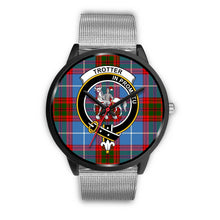 Load image into Gallery viewer, Trotter Clans ,Rose Gold Metal Link watch, leather steel watch, tartan watch, tartan watches, clan watch, scotland watch, merry christmas, cyber Monday, halloween, black Friday