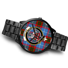 Load image into Gallery viewer, Trotter Clans ,Brown Leather watch, leather steel watch, tartan watch, tartan watches, clan watch, scotland watch, merry christmas, cyber Monday, halloween, black Friday