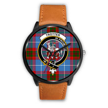 Load image into Gallery viewer, Trotter Clans ,Pink Leather watch, leather steel watch, tartan watch, tartan watches, clan watch, scotland watch, merry christmas, cyber Monday, halloween, black Friday