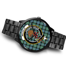 Load image into Gallery viewer, Melville Clans ,Brown Leather watch, leather steel watch, tartan watch, tartan watches, clan watch, scotland watch, merry christmas, cyber Monday, halloween, black Friday