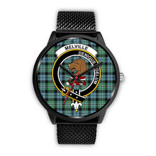 Load image into Gallery viewer, Melville Clans ,Rose Gold Metal Mesh watch, leather steel watch, tartan watch, tartan watches, clan watch, scotland watch, merry christmas, cyber Monday, halloween, black Friday