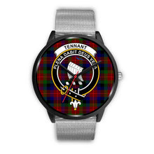 Load image into Gallery viewer, Tennant Clans ,Rose Gold Metal Link watch, leather steel watch, tartan watch, tartan watches, clan watch, scotland watch, merry christmas, cyber Monday, halloween, black Friday