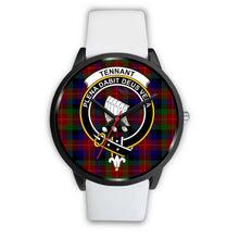 Load image into Gallery viewer, Tennant Clans ,Silver Metal Mesh watch, leather steel watch, tartan watch, tartan watches, clan watch, scotland watch, merry christmas, cyber Monday, halloween, black Friday