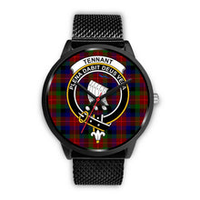 Load image into Gallery viewer, Tennant Clans ,Rose Gold Metal Mesh watch, leather steel watch, tartan watch, tartan watches, clan watch, scotland watch, merry christmas, cyber Monday, halloween, black Friday