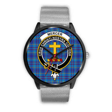 Load image into Gallery viewer, Mercer Modern Clans ,Rose Gold Metal Link watch, leather steel watch, tartan watch, tartan watches, clan watch, scotland watch, merry christmas, cyber Monday, halloween, black Friday