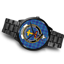 Load image into Gallery viewer, Mercer Modern Clans ,Brown Leather watch, leather steel watch, tartan watch, tartan watches, clan watch, scotland watch, merry christmas, cyber Monday, halloween, black Friday