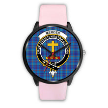 Load image into Gallery viewer, Mercer Modern Clans ,Silver Metal Link watch, leather steel watch, tartan watch, tartan watches, clan watch, scotland watch, merry christmas, cyber Monday, halloween, black Friday