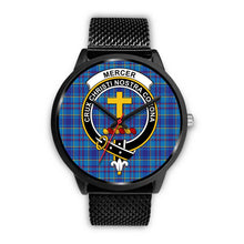 Load image into Gallery viewer, Mercer Modern Clans ,Rose Gold Metal Mesh watch, leather steel watch, tartan watch, tartan watches, clan watch, scotland watch, merry christmas, cyber Monday, halloween, black Friday