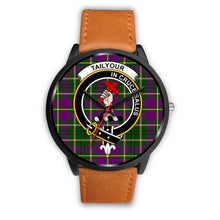 Load image into Gallery viewer, Taylor Clans ,Pink Leather watch, leather steel watch, tartan watch, tartan watches, clan watch, scotland watch, merry christmas, cyber Monday, halloween, black Friday