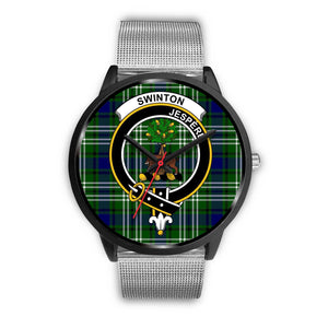 Swinton Clans ,Rose Gold Metal Link watch, leather steel watch, tartan watch, tartan watches, clan watch, scotland watch, merry christmas, cyber Monday, halloween, black Friday