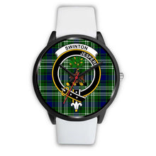 Load image into Gallery viewer, Swinton Clans ,Silver Metal Mesh watch, leather steel watch, tartan watch, tartan watches, clan watch, scotland watch, merry christmas, cyber Monday, halloween, black Friday